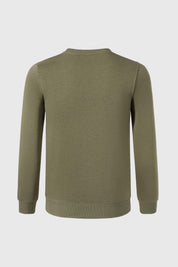 Polerón Niño Básico Con Print Verde