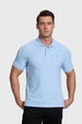 Polera Hombre Piqué Básica Celeste