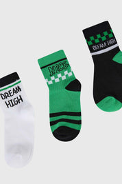 Calcetín De Vestir Niño Tripack Verde Ii