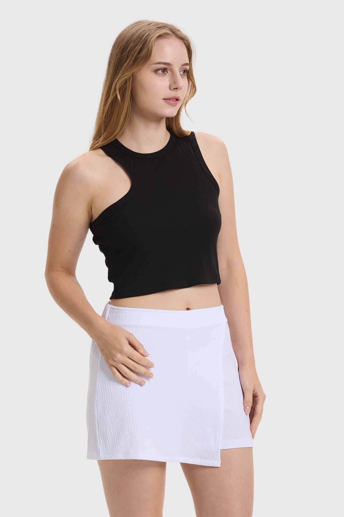 Polera Mujer Rib Negro