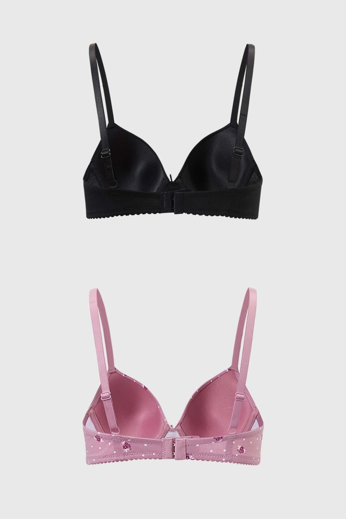 Sostén Mujer Algodón Bipack Rosa