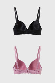 Sostén Mujer Algodón Bipack Rosa