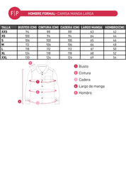 Camisa Hombre Fantasía Celeste