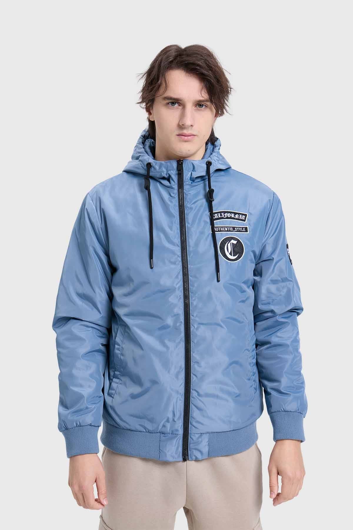 Chaqueta Hombre Hoodie Azul