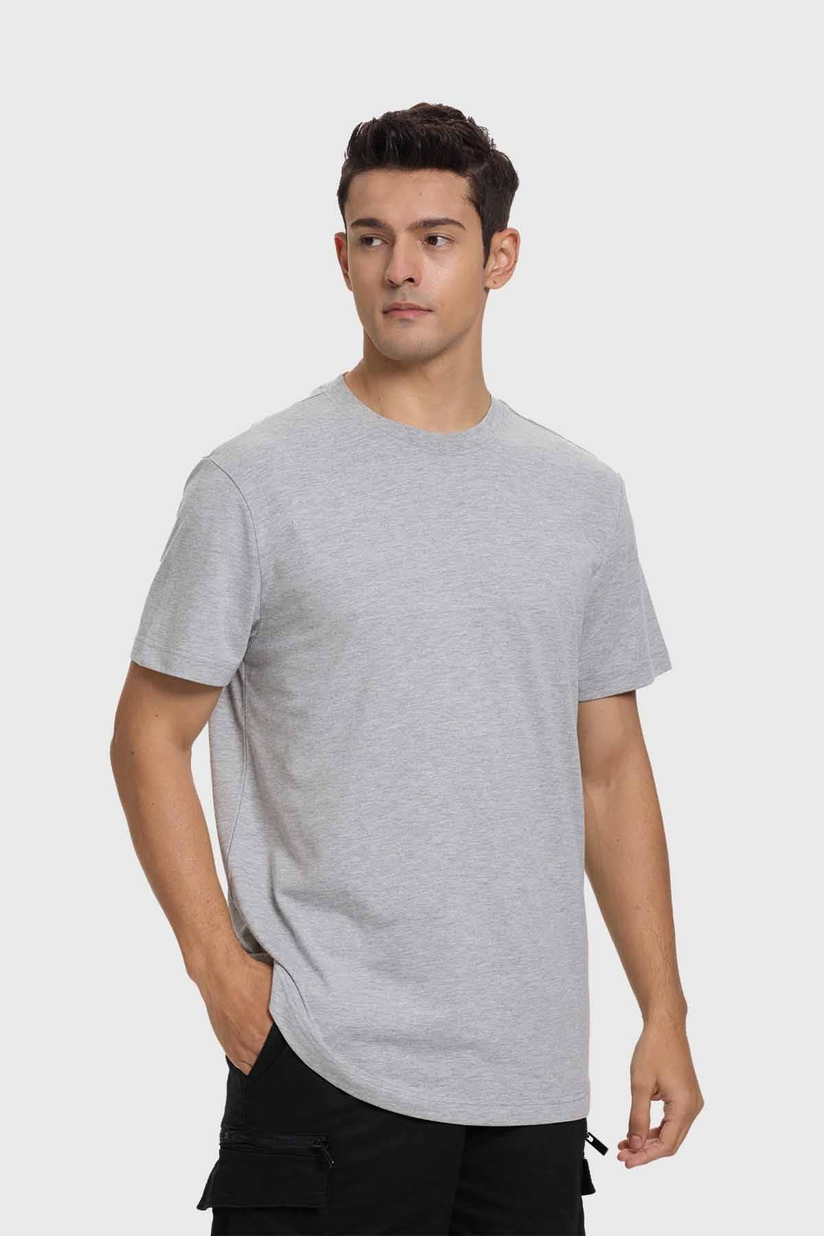 Polera Hombre Long Fit Básica Marengo