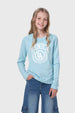 Polera Niña Celeste
