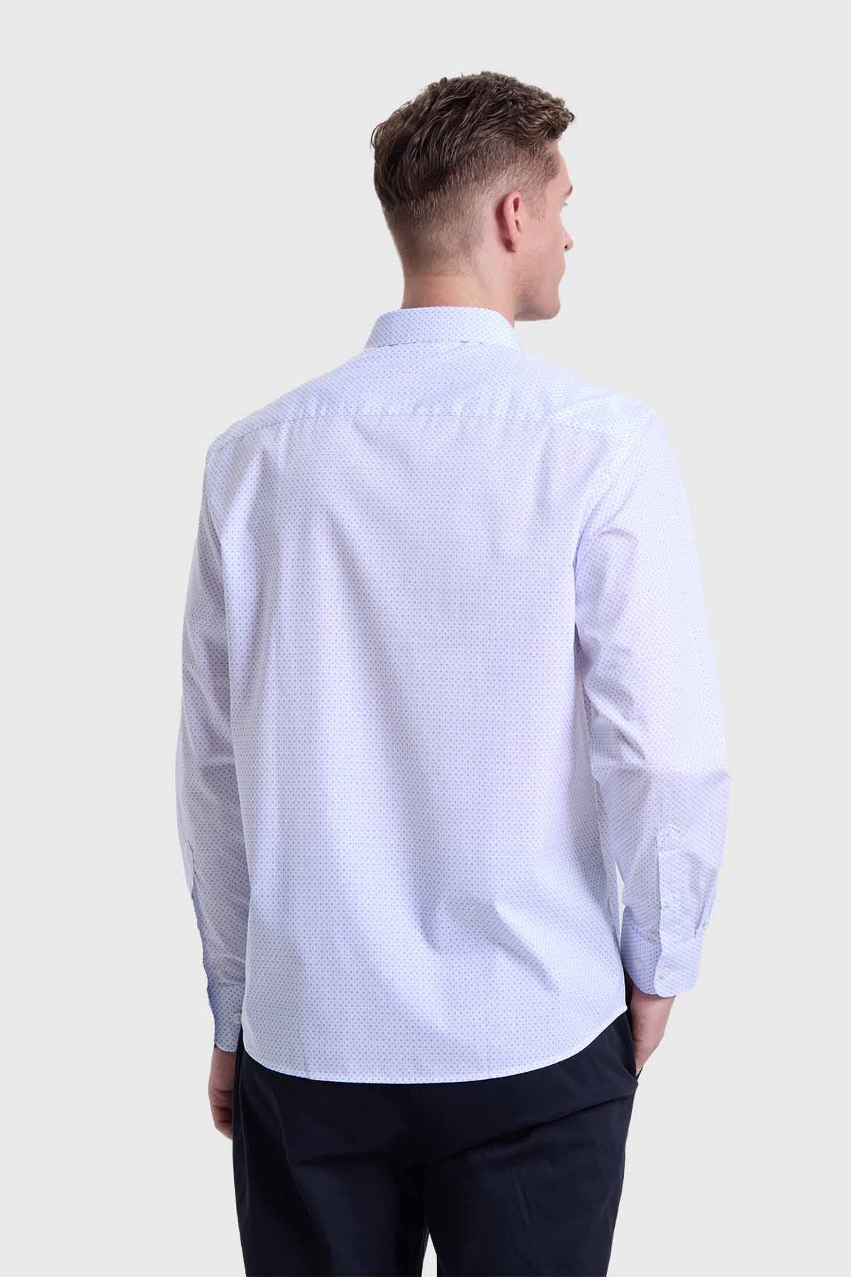 Camisa Hombre Fantasía Azul