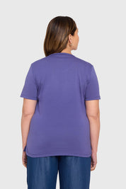 Polera Mujer Tachas Azul
