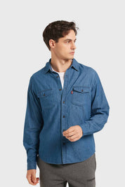 Camisa Hombre Clásica Dallas Azul