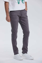 Jeans Hombre Slim Gris