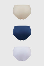 Calzón Mujer Tripack Algodón Blanco