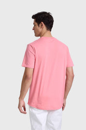 Polera Hombre Long Fit Básica Rosado