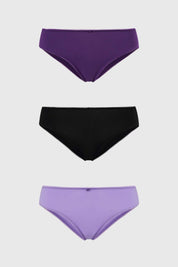 Calzón Mujer Bikini Algodón Lila