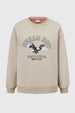 Polerón Niña Acid Wash Beige