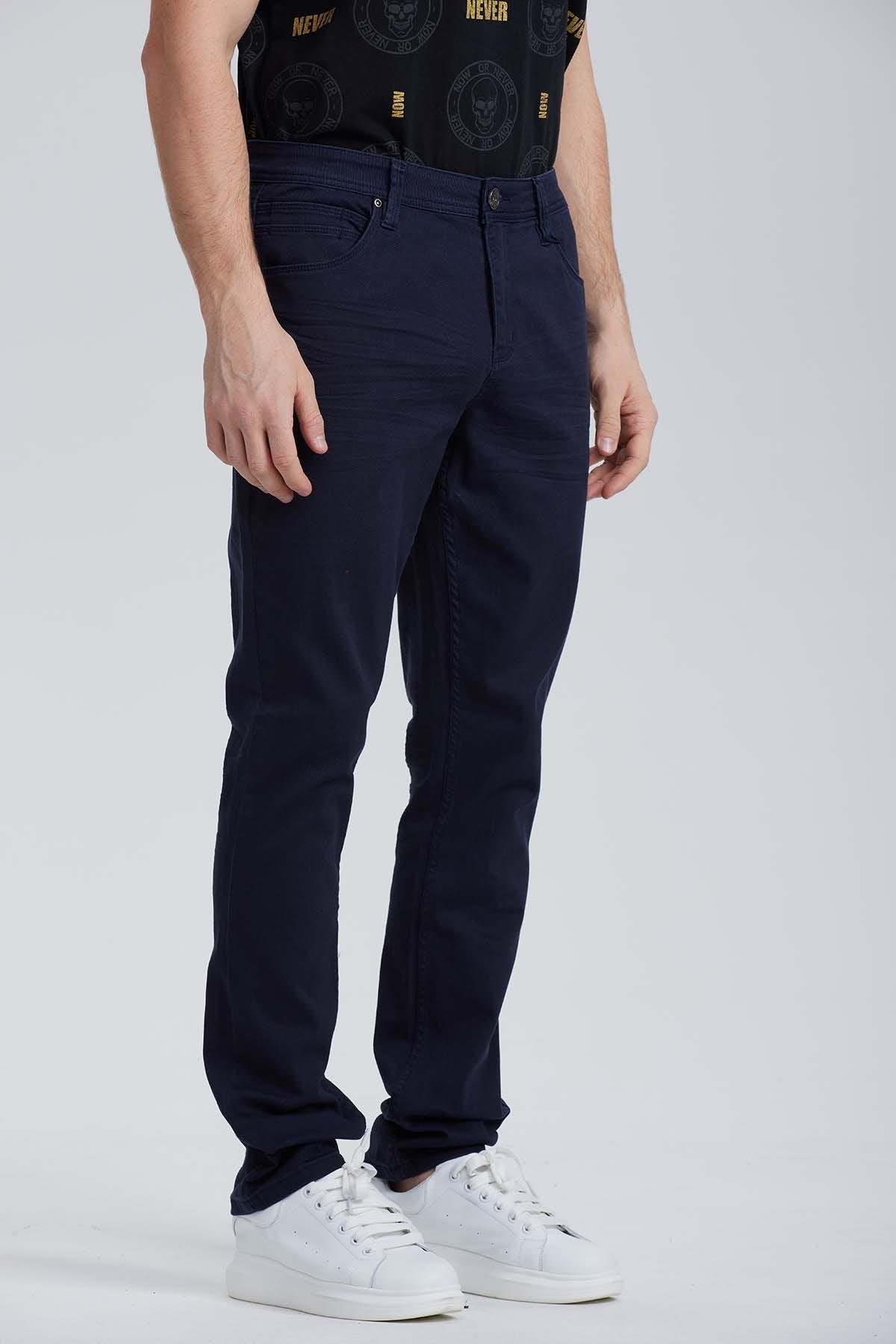 Jeans Hombre Slim Azul