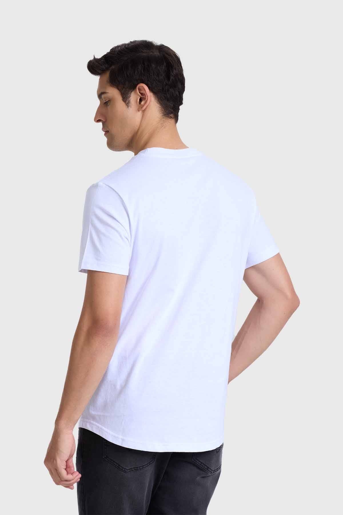 Polera Hombre Long Fit Básica Blanco