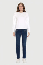 Jeans Mujer Skinny Push Up Azul