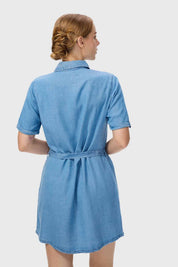 Vestido Mujer Camisero Azul