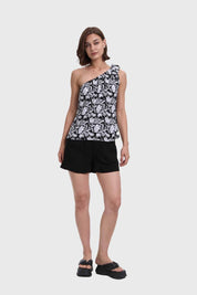 Blusa Mujer Pabilo Ancho Negro