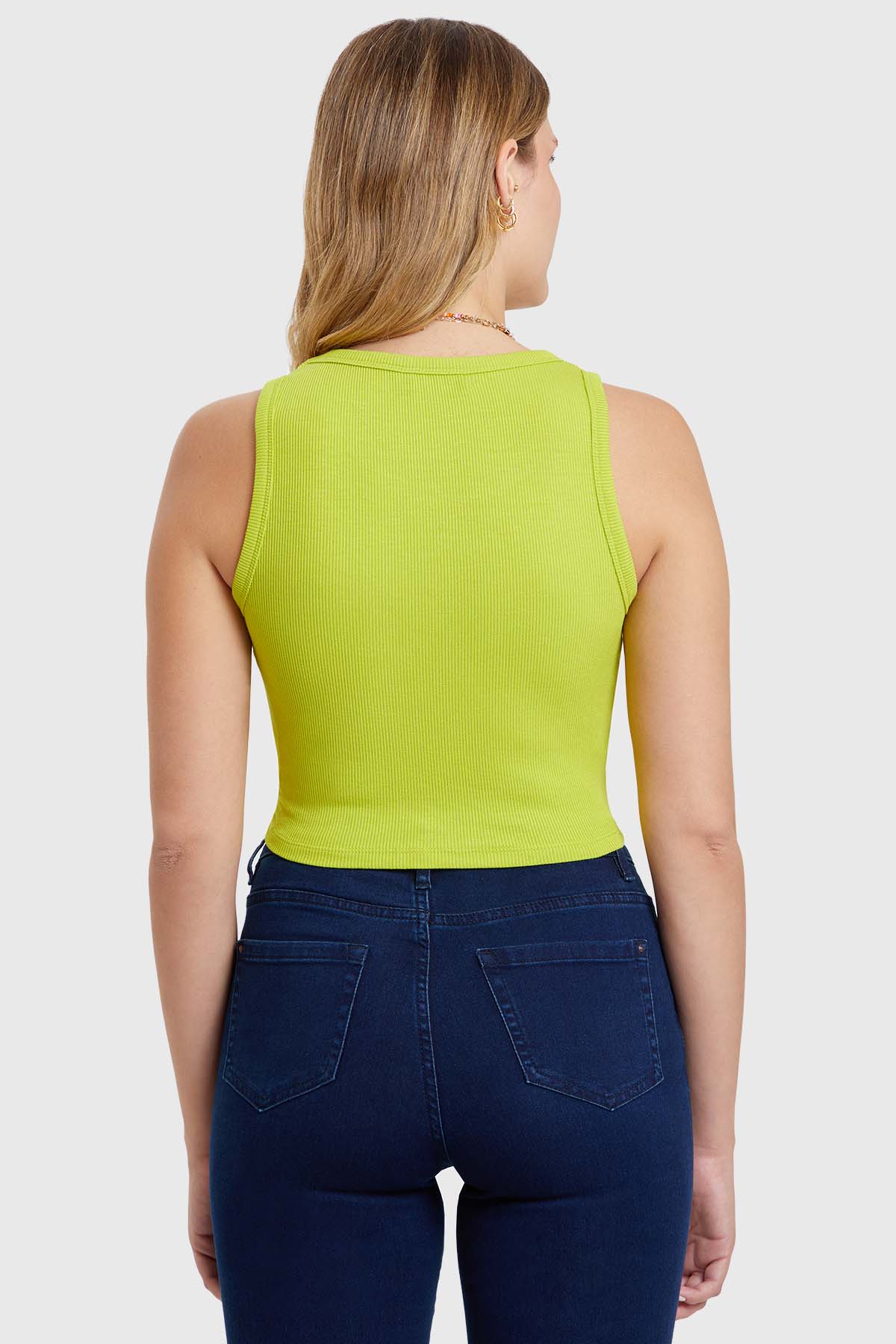 Polera Mujer Top Bordado Verde