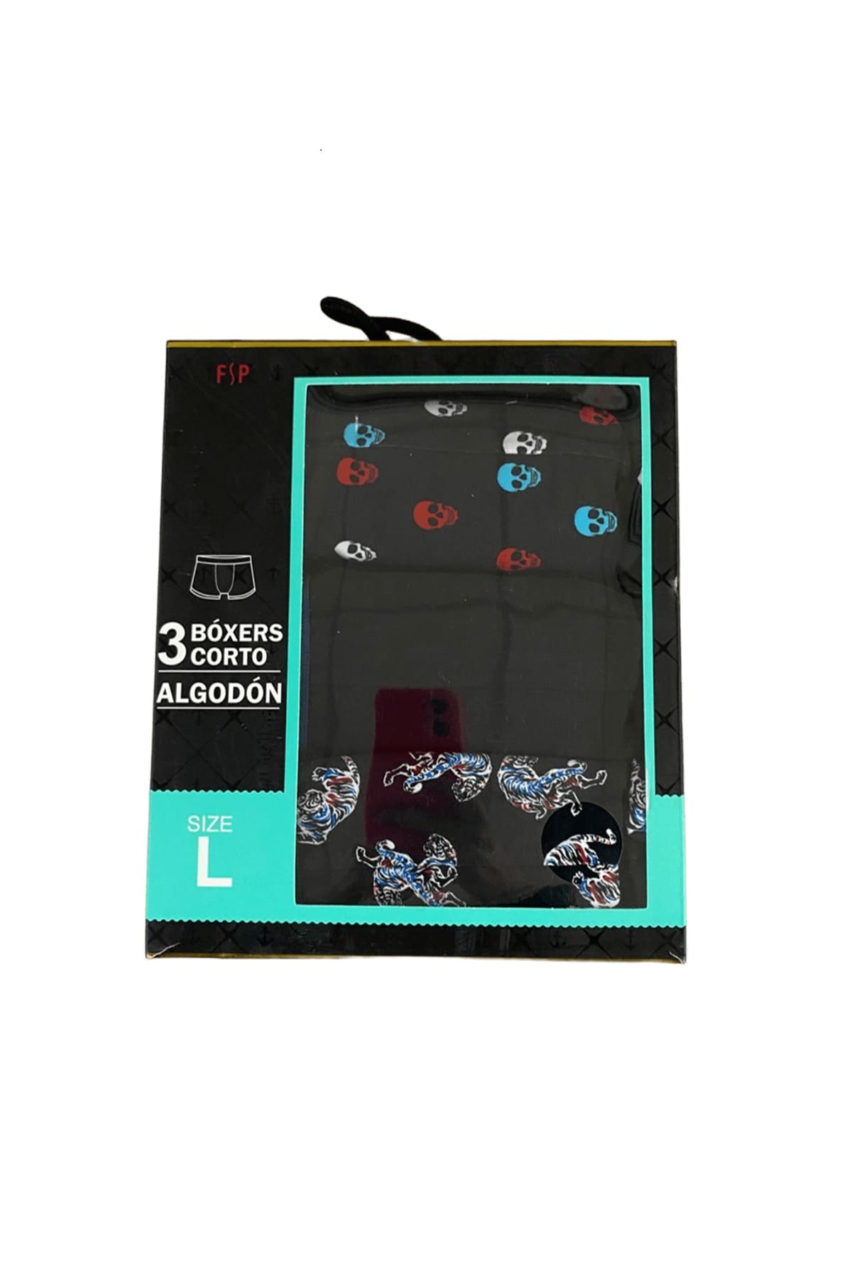 Boxer Hombre Tripack Negro