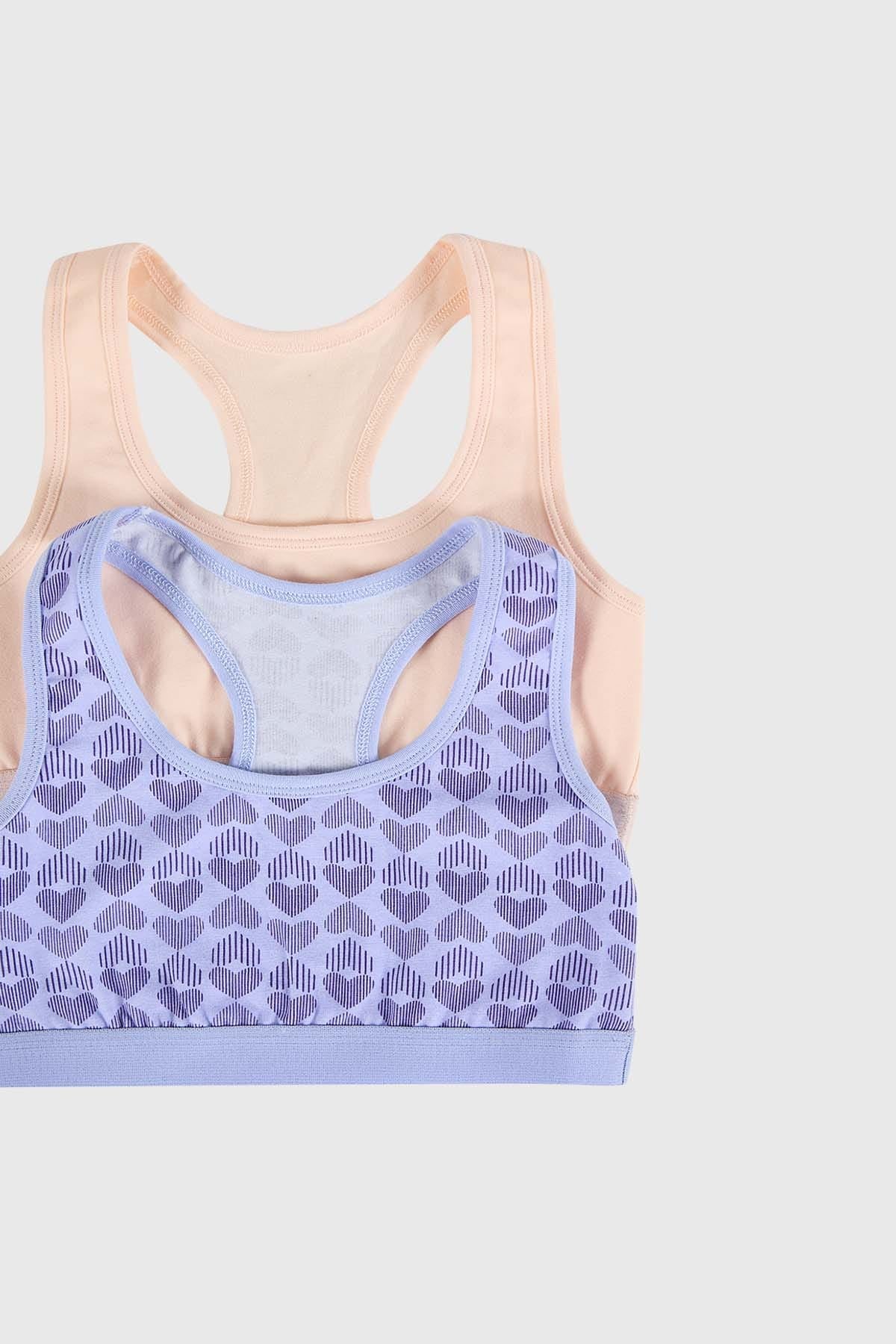 Sostén Niña Bipack Peto Deportivo Teens Lila