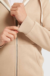 Polerón Hombre Hoodie Básico Beige