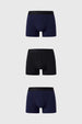 Boxer Hombre Tripack Azul