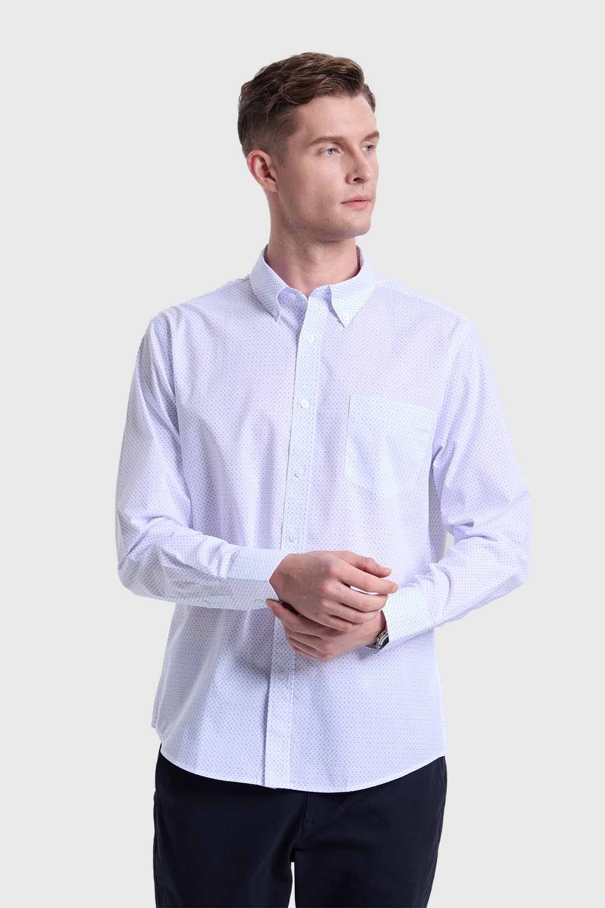 Camisa Hombre Fantasía Azul