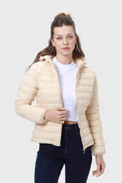 Parka Mujer Corta Plummy Beige
