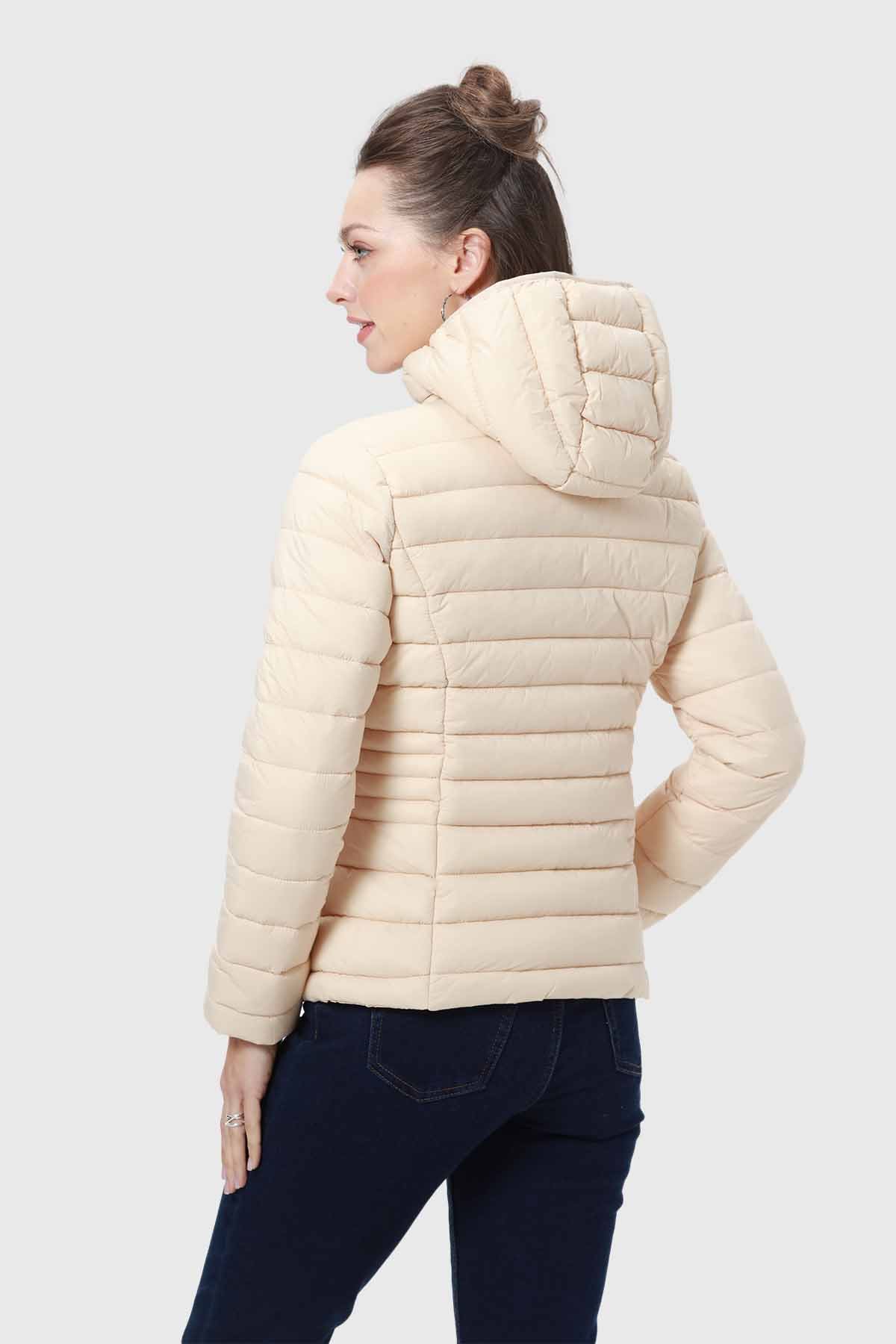 Parka Mujer Corta Plummy Beige