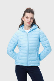 Parka Mujer Corta Plummy Celeste