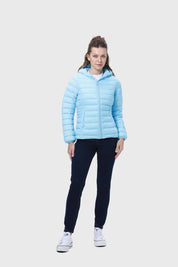 Parka Mujer Corta Plummy Celeste