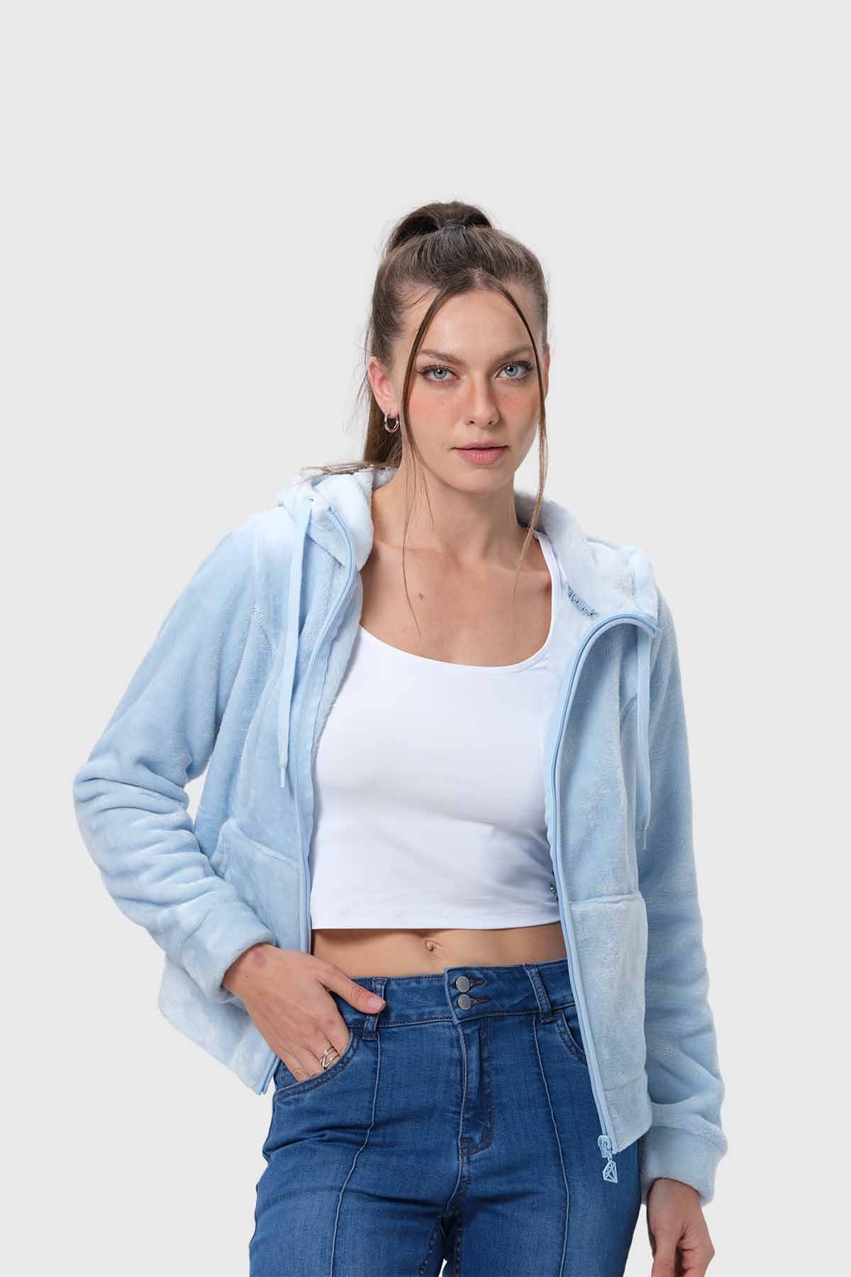 Polar Mujer Entallado Celeste