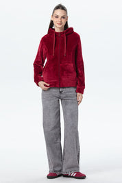 Polar Mujer Entallado Burdeo