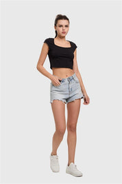 Polera Mujer Cruzada Espalda Negro