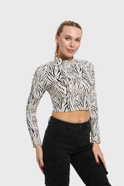 Polera Mujer Print Blanco