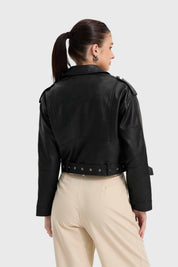 Chaqueta Mujer Biker Negro