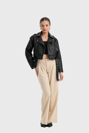 Chaqueta Mujer Biker Negro