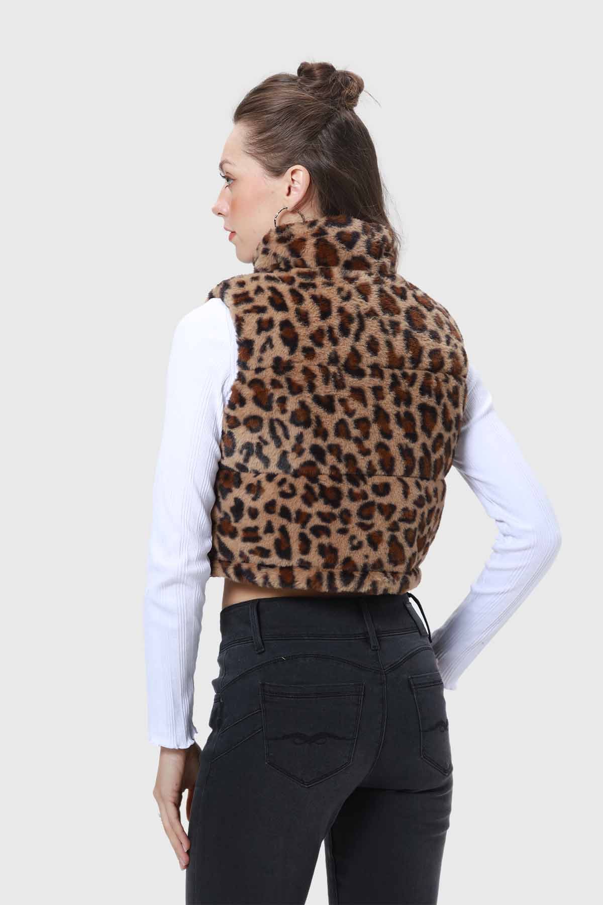 Parka Mujer Piel Reversible Café