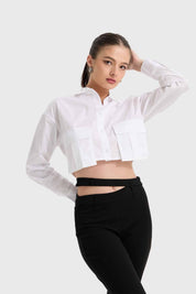 Blusa Mujer Cargo Blanco