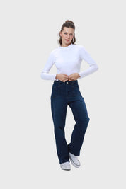 Polera Mujer Rib Blanco