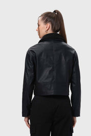 Chaqueta Mujer Con Bolsillo Negro