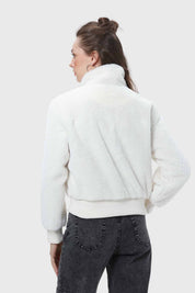 Chaqueta Mujer Peludo Crudo