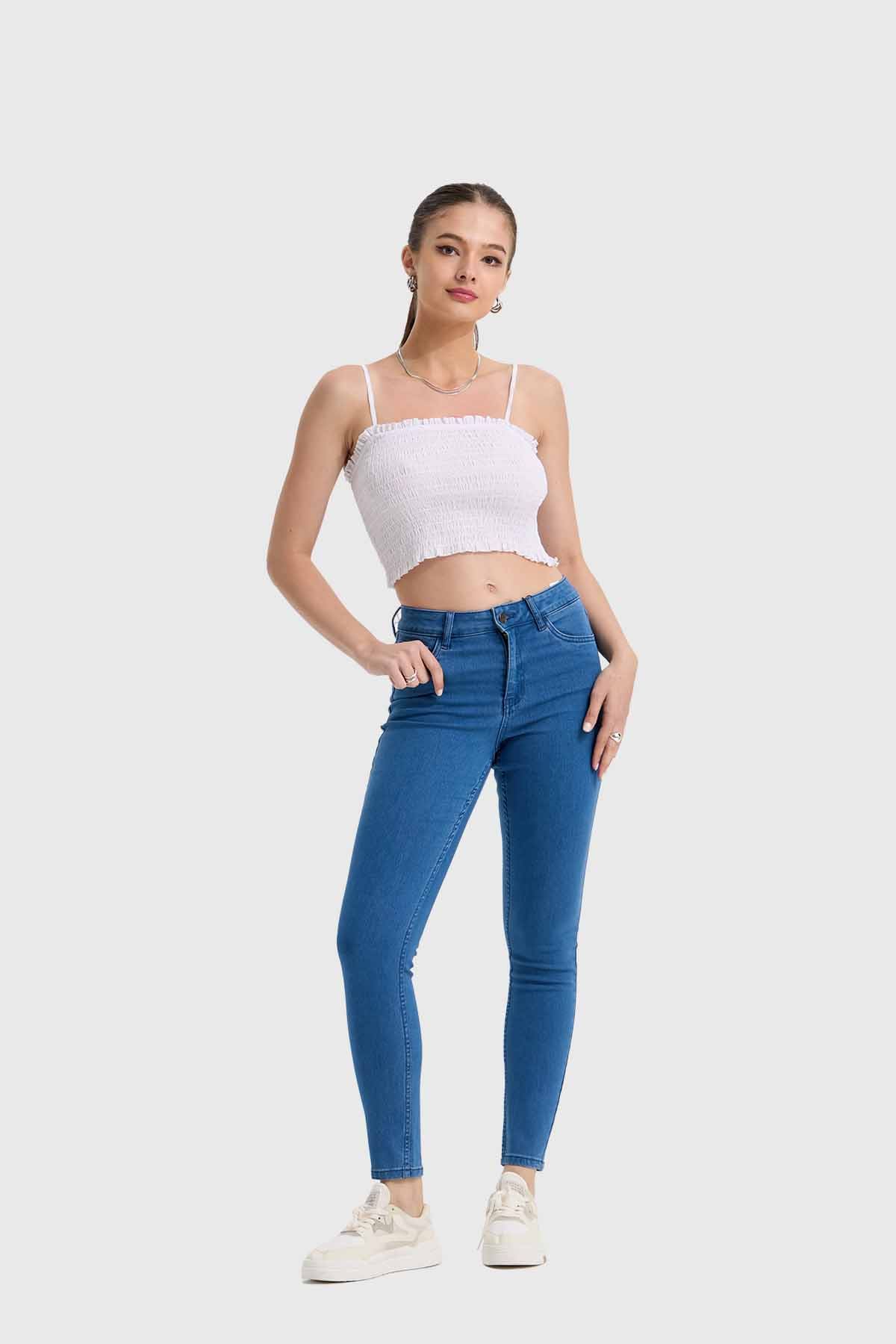 Polera Mujer Panal Pabilo Blanco