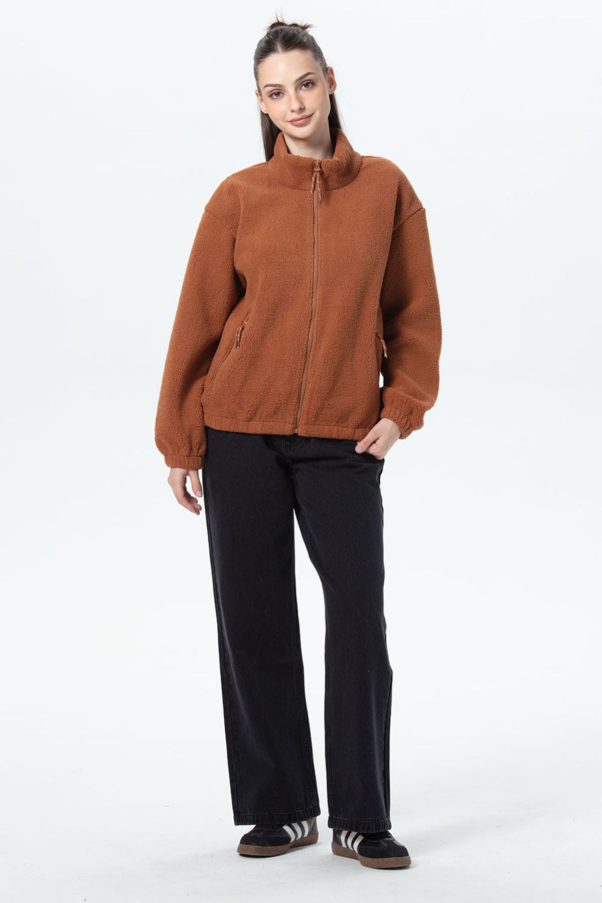 Polar Mujer Corderito Café