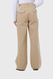 Pantalón Mujer Gabardina Camel