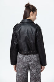 Chaqueta Mujer Biker Negro