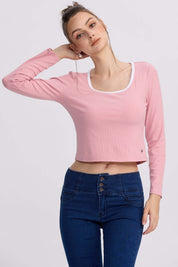Polera Mujer Canalé Fucsia