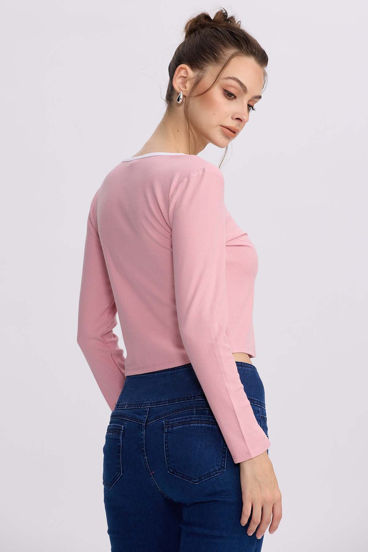 Polera Mujer Canalé Fucsia